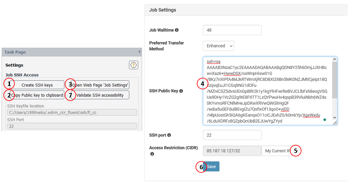 Settings SSH guide