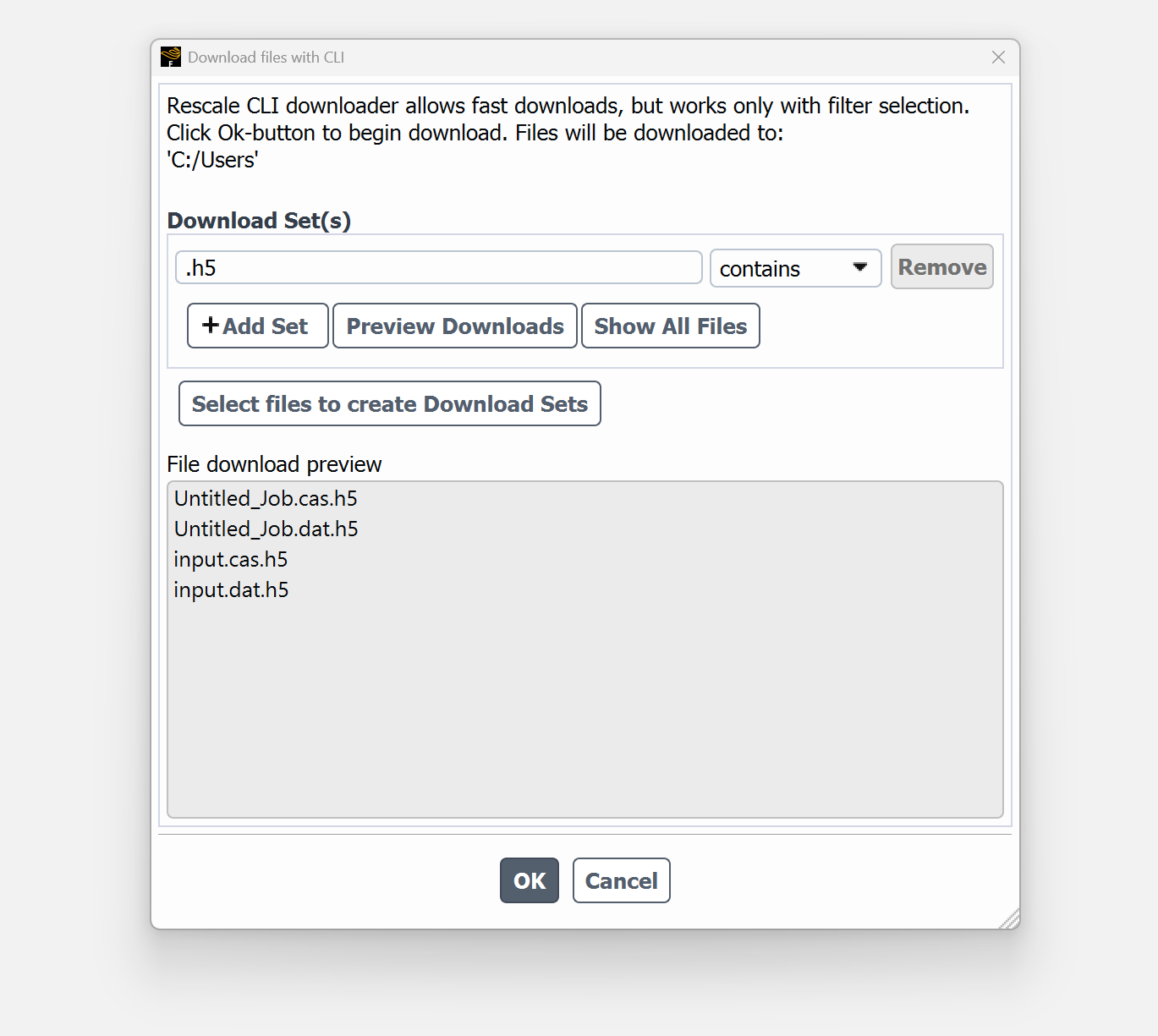 Download with cli