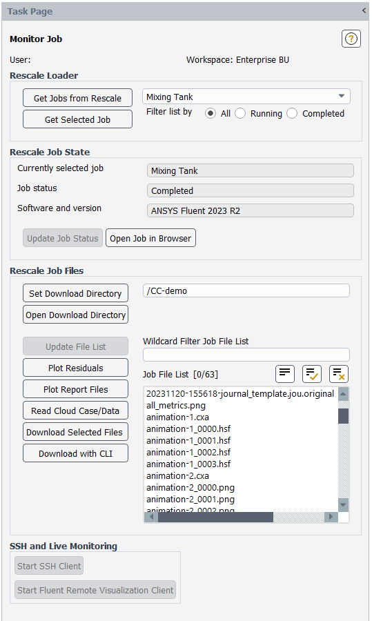 Monitor Jop task page 