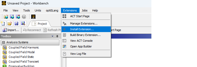 Installing a wbex extension