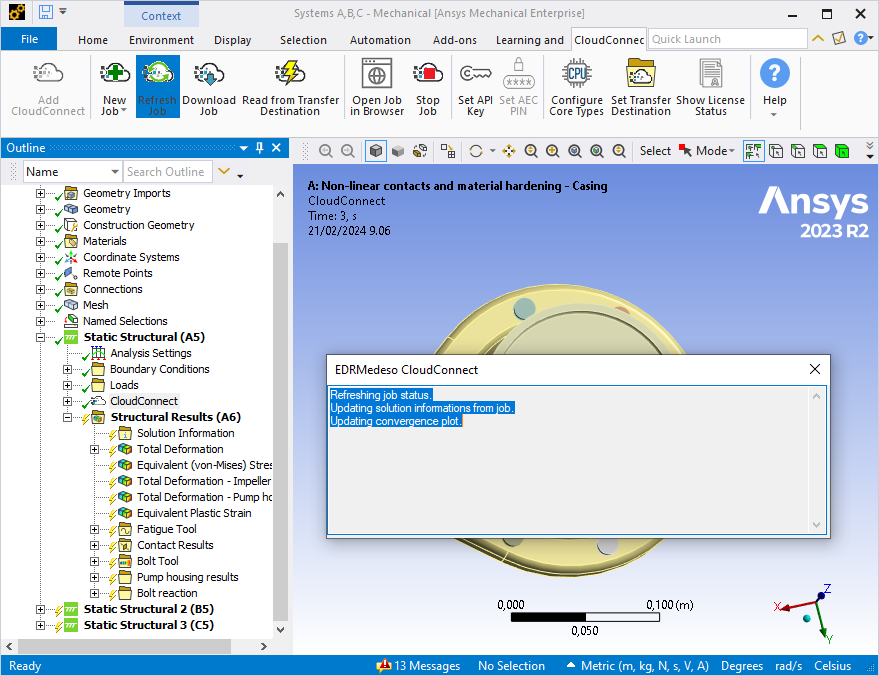 Information dialog showing Configure Core Types progress